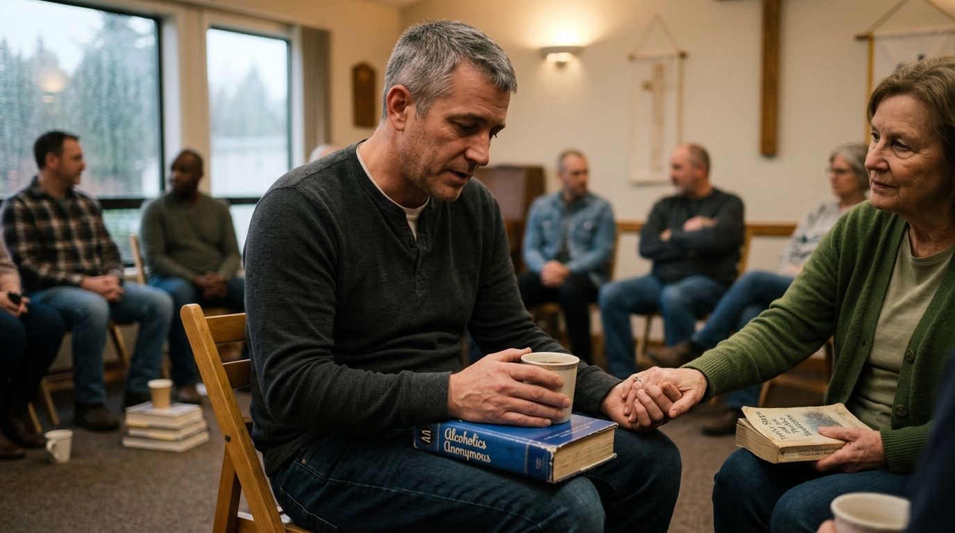 Krok 1-3: Uznanie bezsilności i poszukiwanie fundamentu